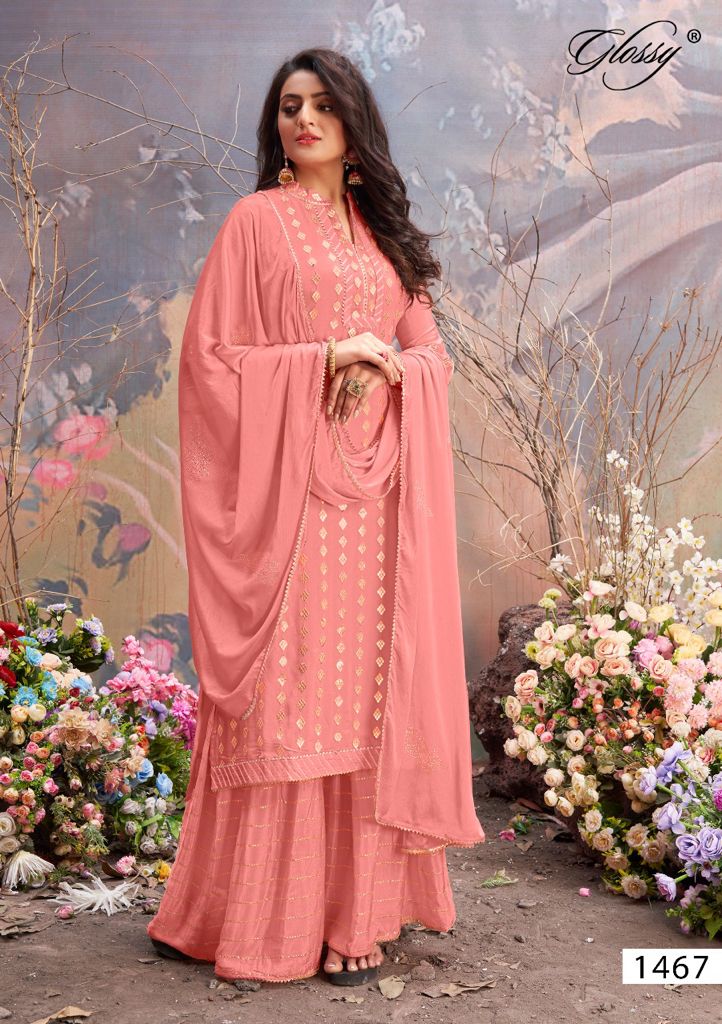 Glossy Mahek Viscose Bridal Wear Salwar Suit