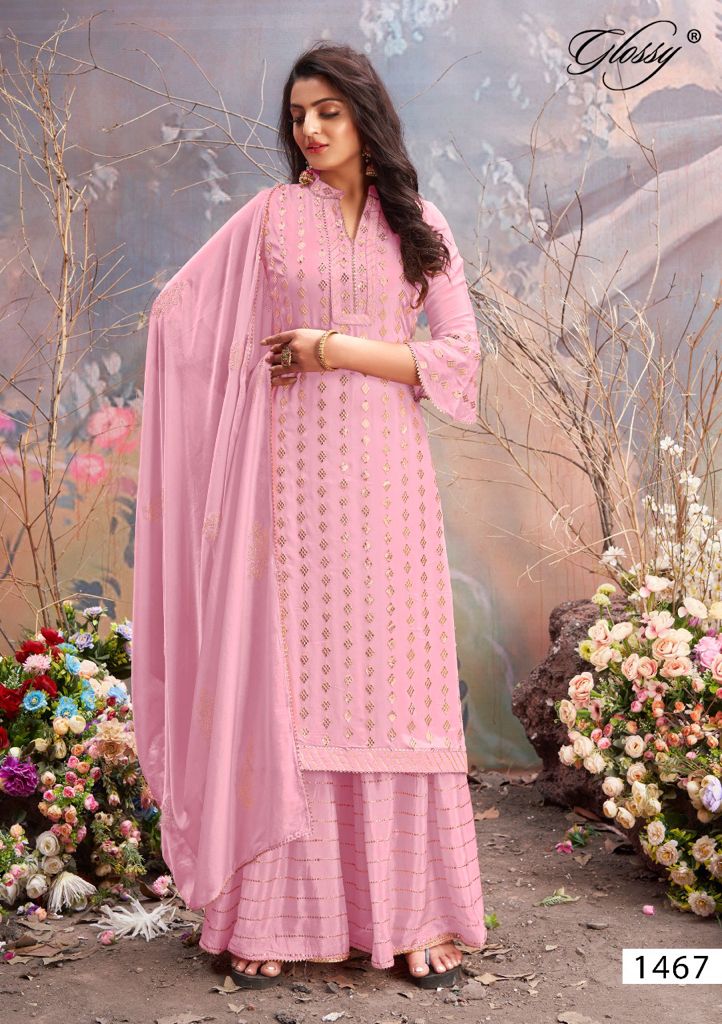 Glossy Mahek Viscose Bridal Wear Salwar Suit