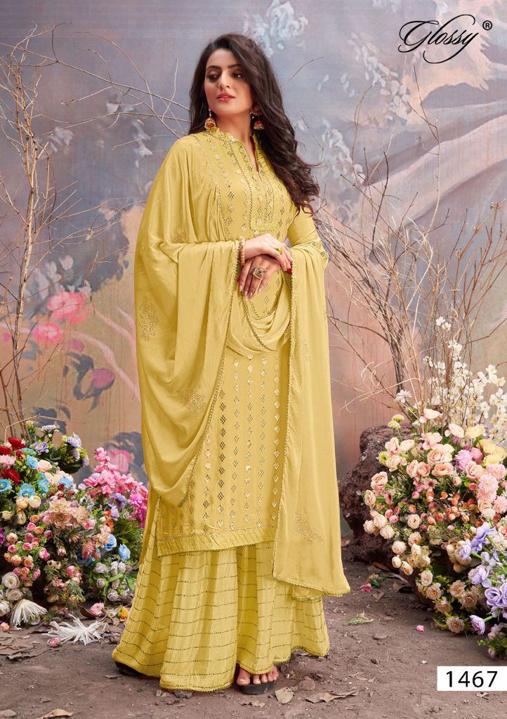 Glossy Mahek Viscose Bridal Wear Salwar Suit