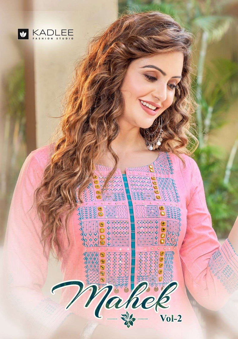 Kadlee Fashion Mahek Vol 2 Rayon Stylish Designer Casual Wear Fancy Look Kurti