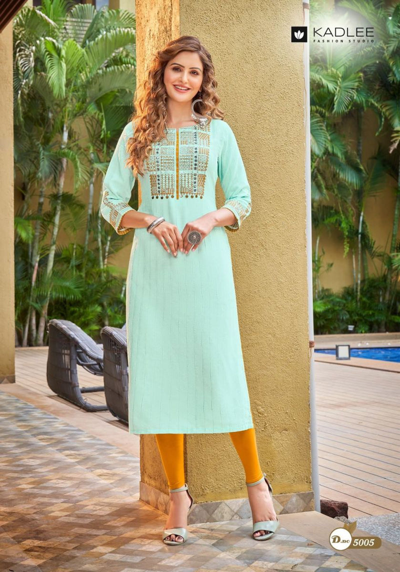 Kadlee Fashion Mahek Vol 2 Rayon Stylish Designer Casual Wear Fancy Look Kurti