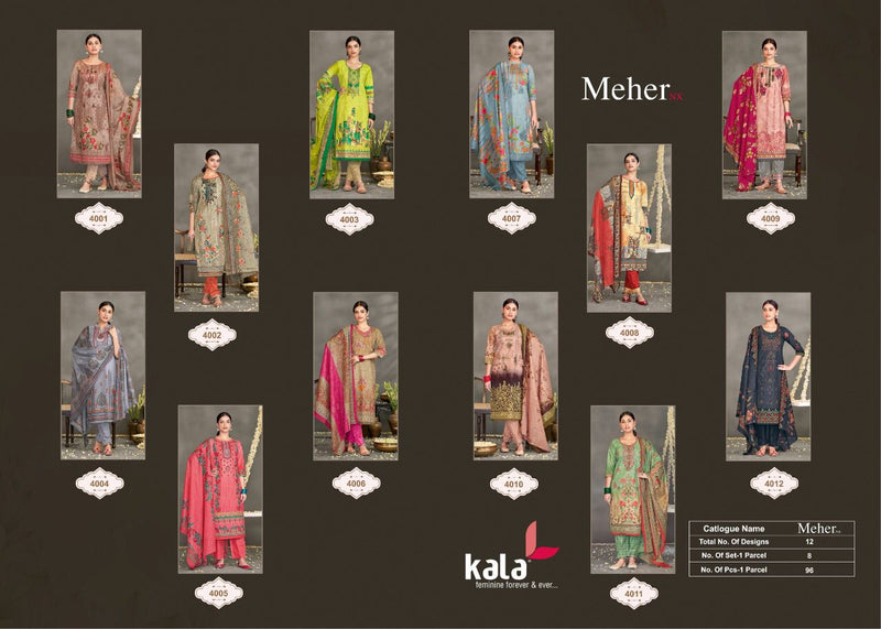 Kala Maher NX Cotton Printed Party Wear Salwar Suits