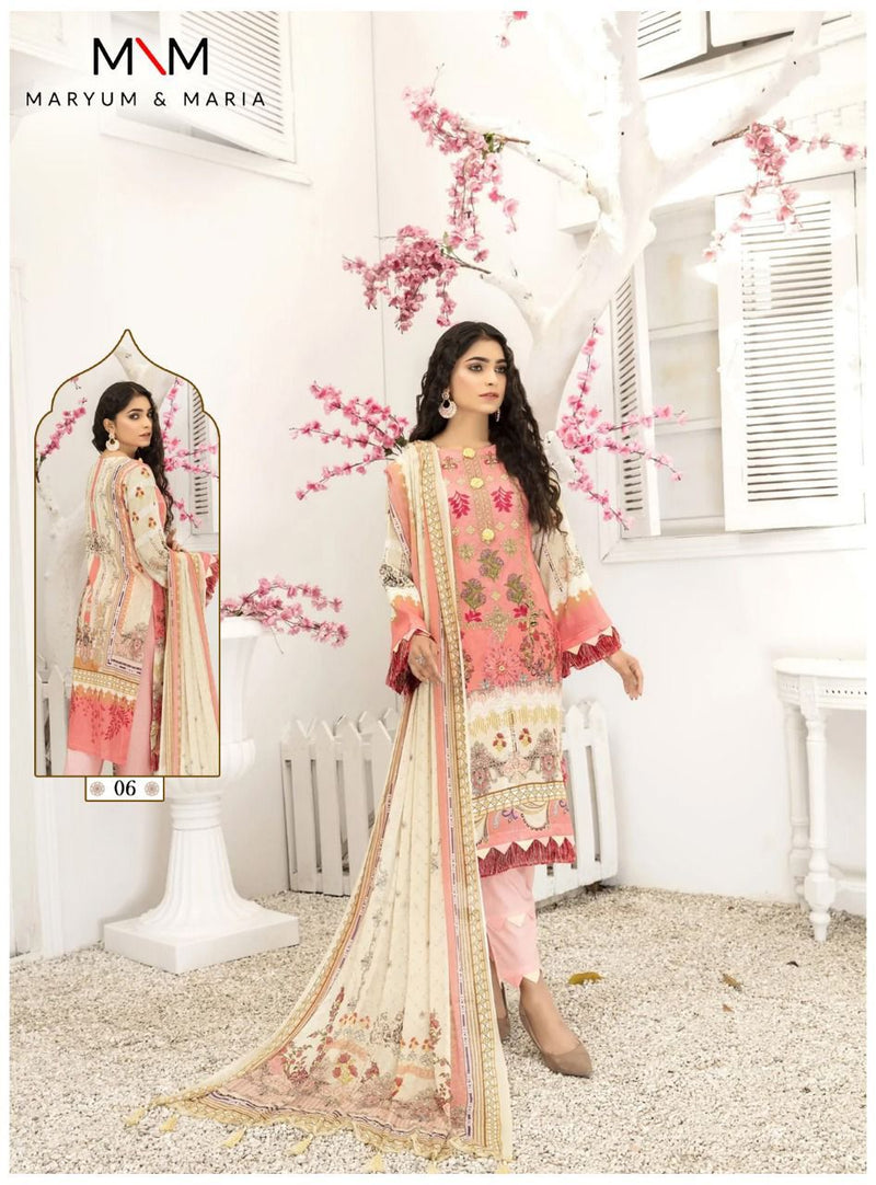 Maryum & Maria Mahermah Pure Cotton Karachi Pakistani Salwar Suit