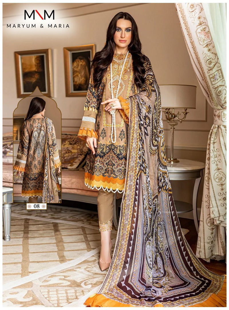 Maryum & Maria Mahermah Pure Cotton Karachi Pakistani Salwar Suit