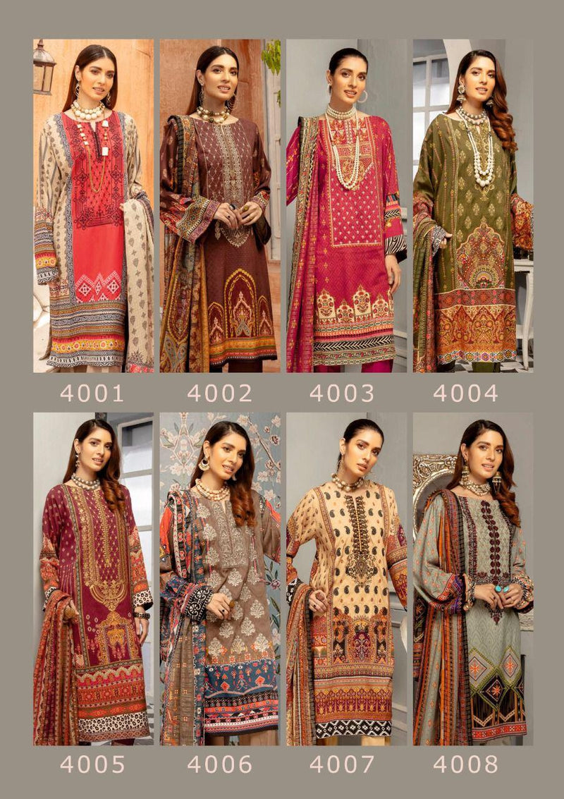 Yashika Trends Mahnoor Vol 4 Pure Cotton With Heavy Fancy Work Stylish Designer Pakistani Salwar Suit
