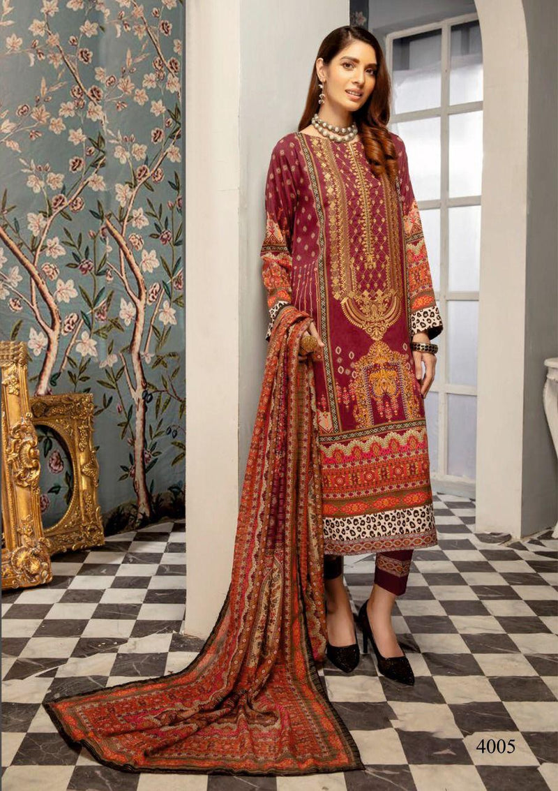 Yashika Trends Mahnoor Vol 4 Pure Cotton With Heavy Fancy Work Stylish Designer Pakistani Salwar Suit