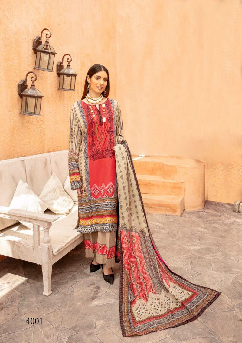 Yashika Trends Mahnoor Vol 4 Pure Cotton With Heavy Fancy Work Stylish Designer Pakistani Salwar Suit
