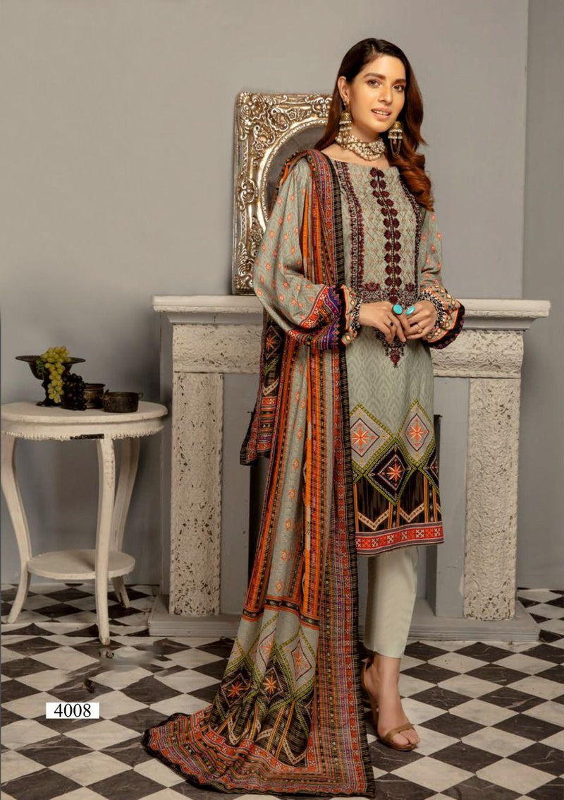 Yashika Trends Mahnoor Vol 4 Pure Cotton With Heavy Fancy Work Stylish Designer Pakistani Salwar Suit