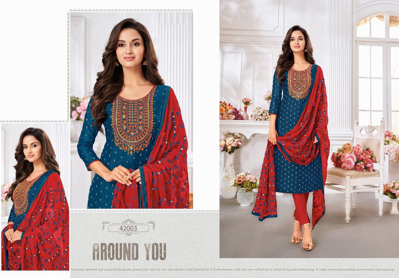 MF MAIRIN VOL 7 Modal Silk With Heavy embroidery Work Stylish Designer Party Wear salwar Suit