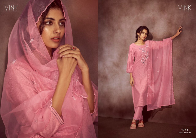 Vink Majestic Pure Viscose With Heavy Embroidery Work Stylish Designer Fancy Casual Wear Kurti