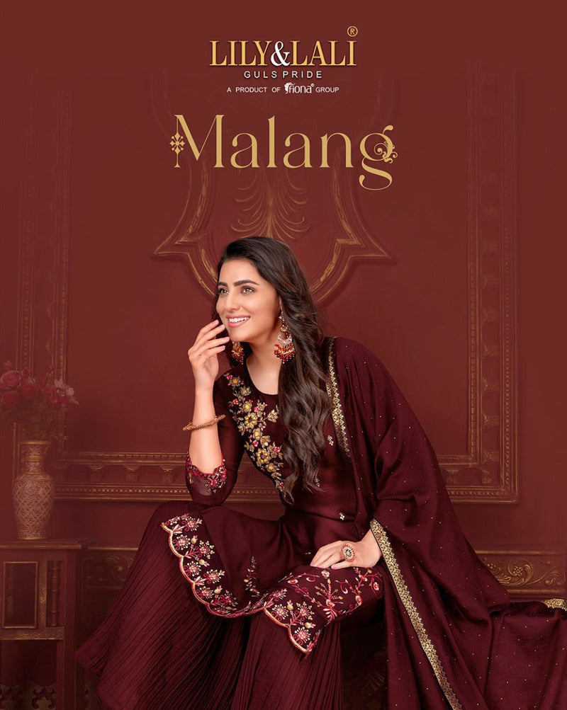 Lily And Lali Malang Embroidery & Handwork on Super Silk with Inner Work Stylish Designer Party Wear Kurti