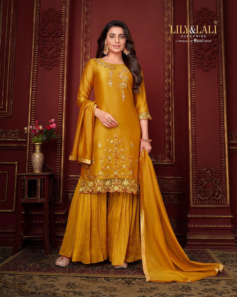 Lily And Lali Malang Embroidery & Handwork on Super Silk with Inner Work Stylish Designer Party Wear Kurti