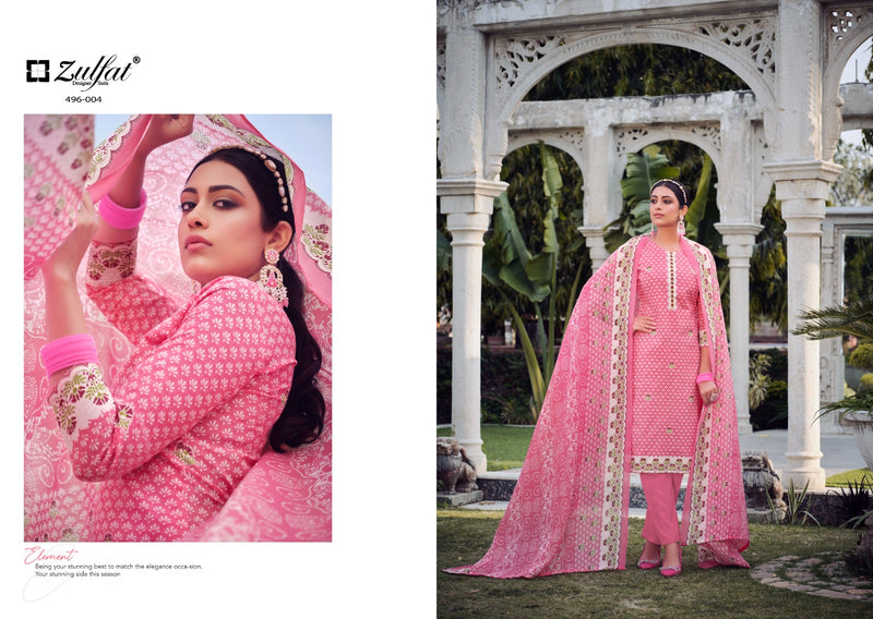 Zulfat Designer Suits Malang Cotton Exclusive Designer Printed Salwar Kameez
