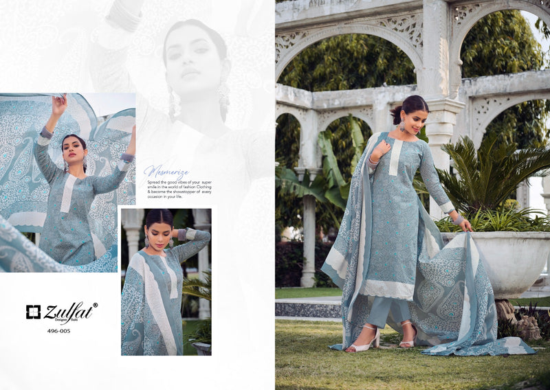 Zulfat Designer Suits Malang Cotton Exclusive Designer Printed Salwar Kameez