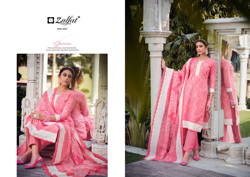 Zulfat Designer Suits Malang Cotton Exclusive Designer Printed Salwar Kameez