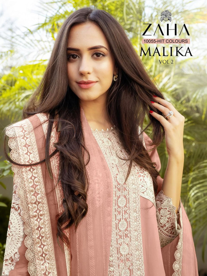 Zaha Malika Vol 2 Georgette With Beautiful Work Stylish Designer Festive Wear Fancy Salwar Kameez