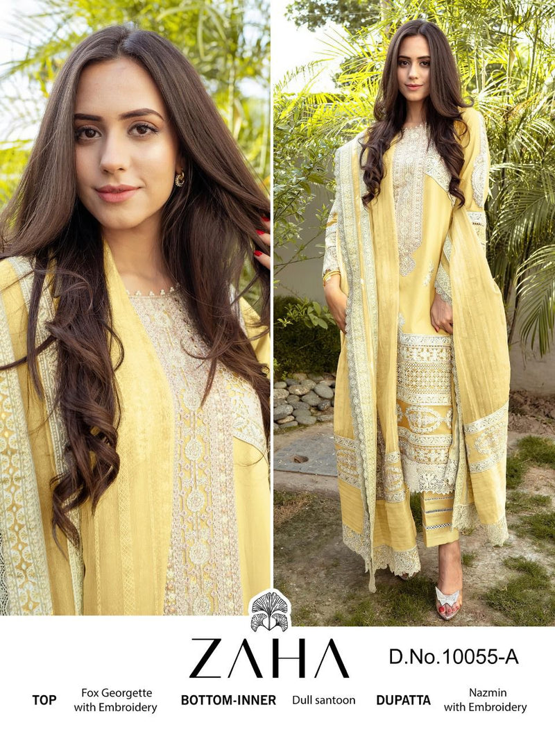 Zaha Malika Vol 2 Georgette With Beautiful Work Stylish Designer Festive Wear Fancy Salwar Kameez