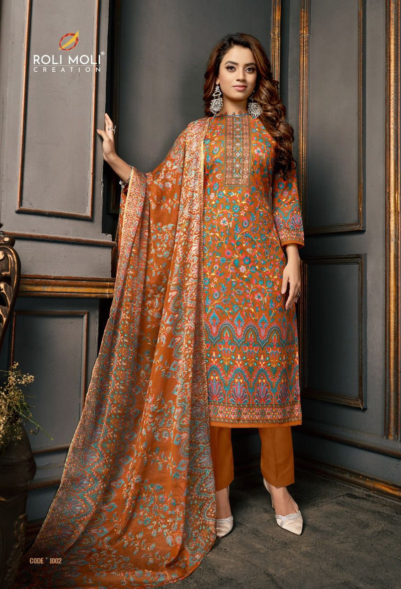 Roli Moli Creation Mallika Heavy Indo Designer Festive Wear Salwar Suits