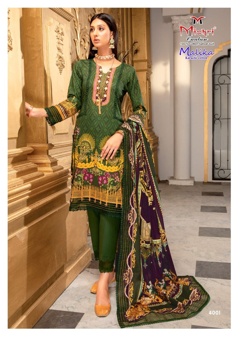 Mishri Creation Mallika Vol 4 Cotton Printed Pakistani Style Festive Wear Salwar Suits