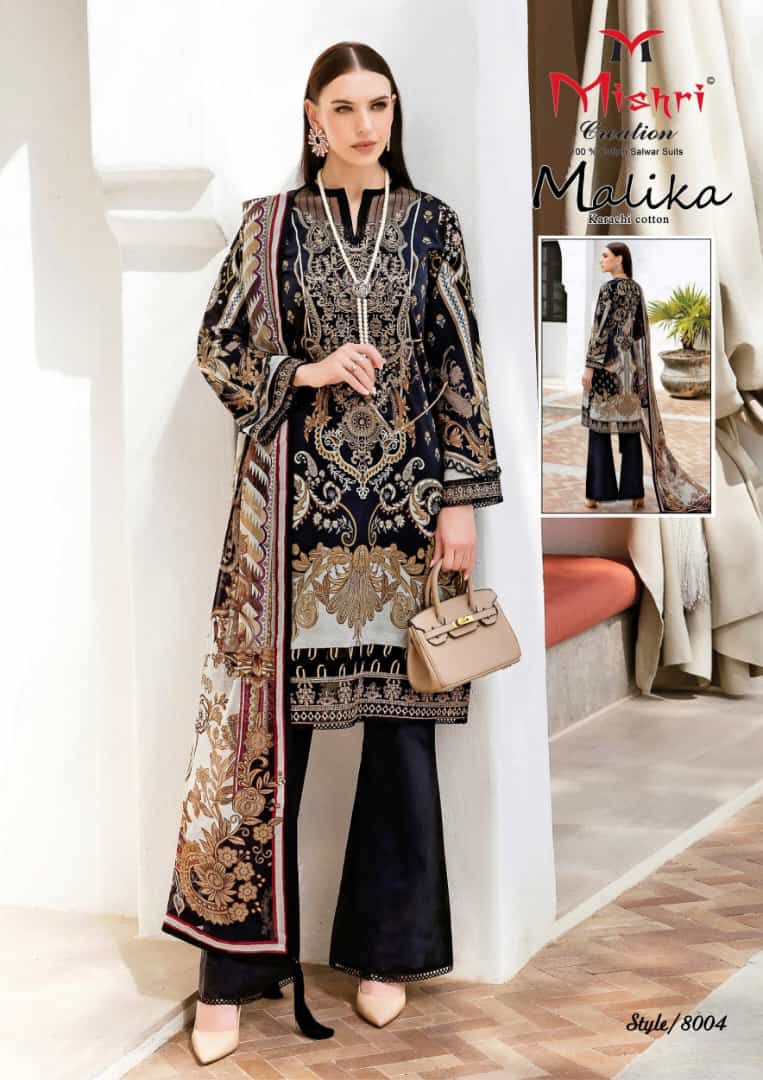 Mishri Creation Mallika Vol 8 Heavy Pure Cotton Karachi Printed Designer Salwar Kameez
