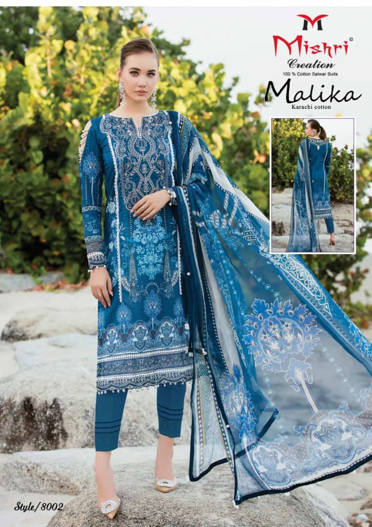 Mishri Creation Mallika Vol 8 Heavy Pure Cotton Karachi Printed Designer Salwar Kameez