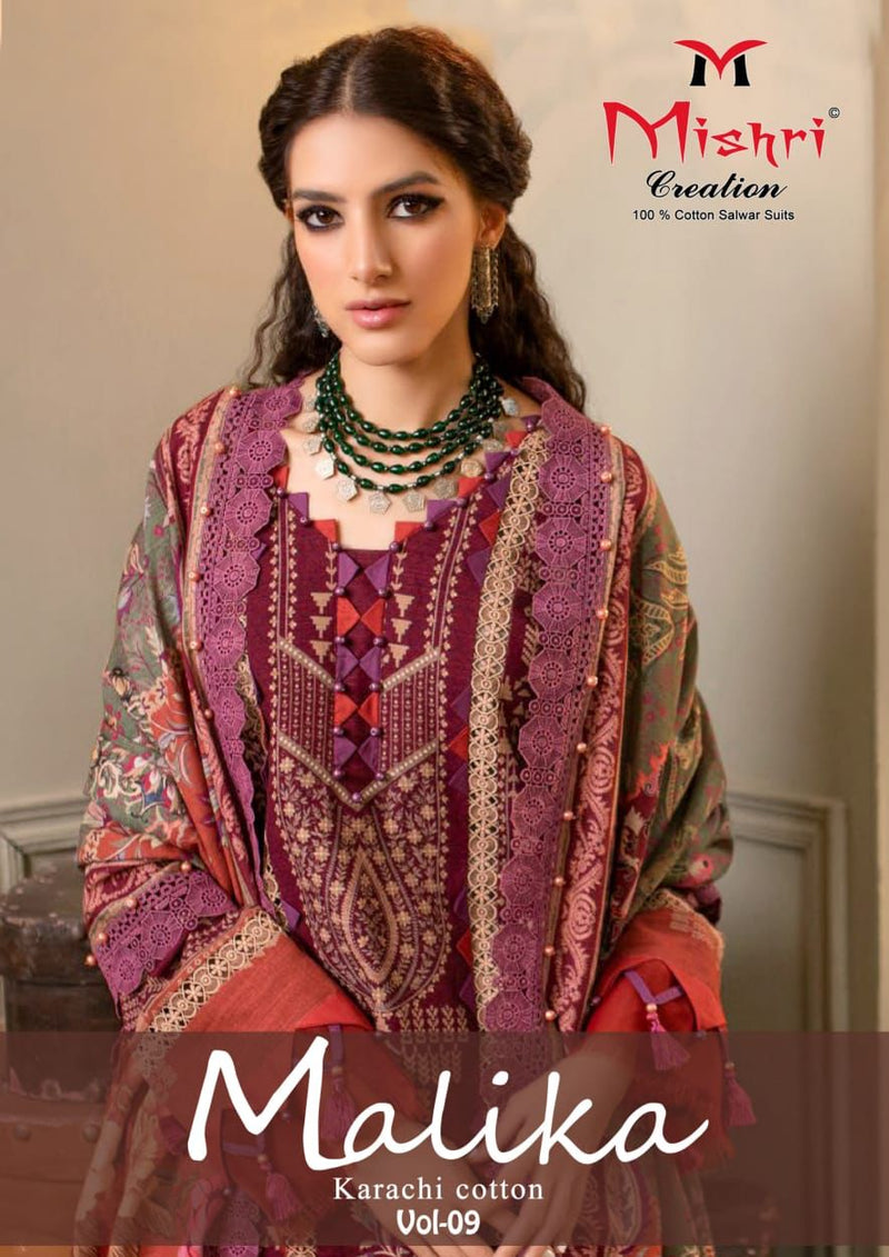 Mishri Creation Mallika Vol 9 Cotton Karachi Printed Designer Salwar Kameez