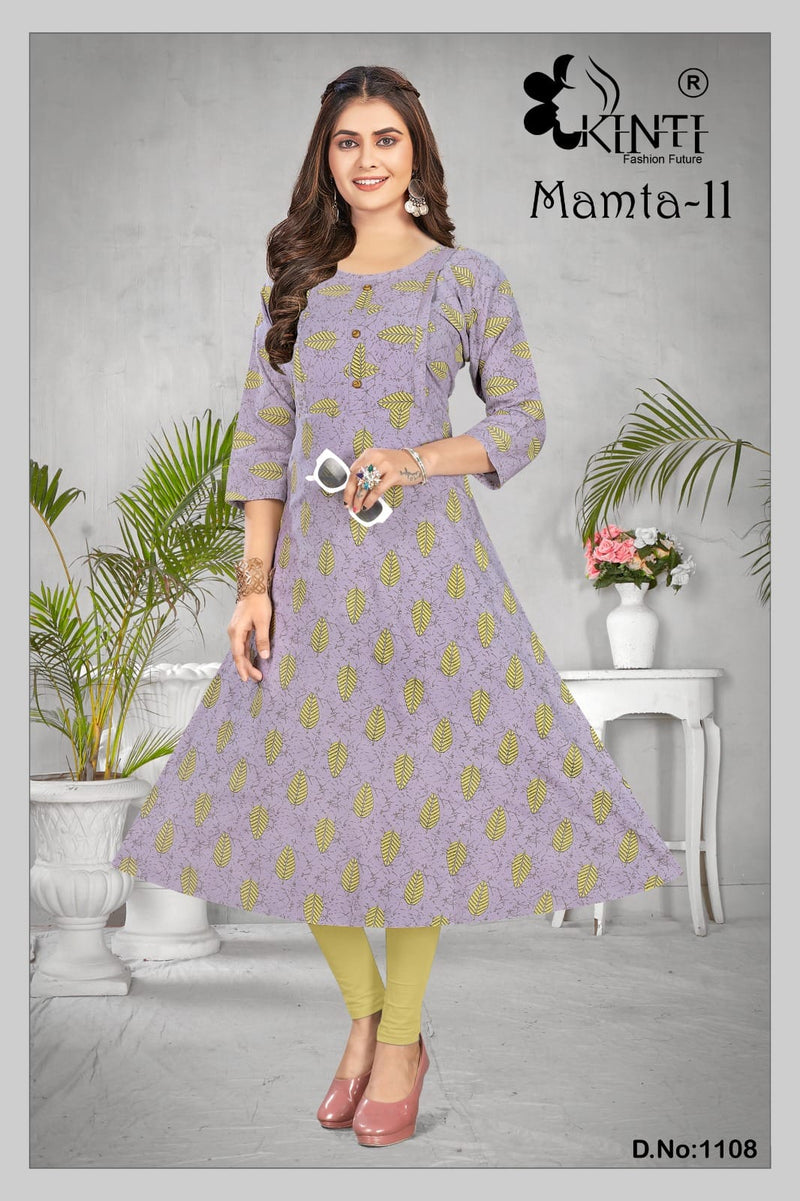 Kinti Mamta Vol 11 Rayon Print Daily Wear Kurti