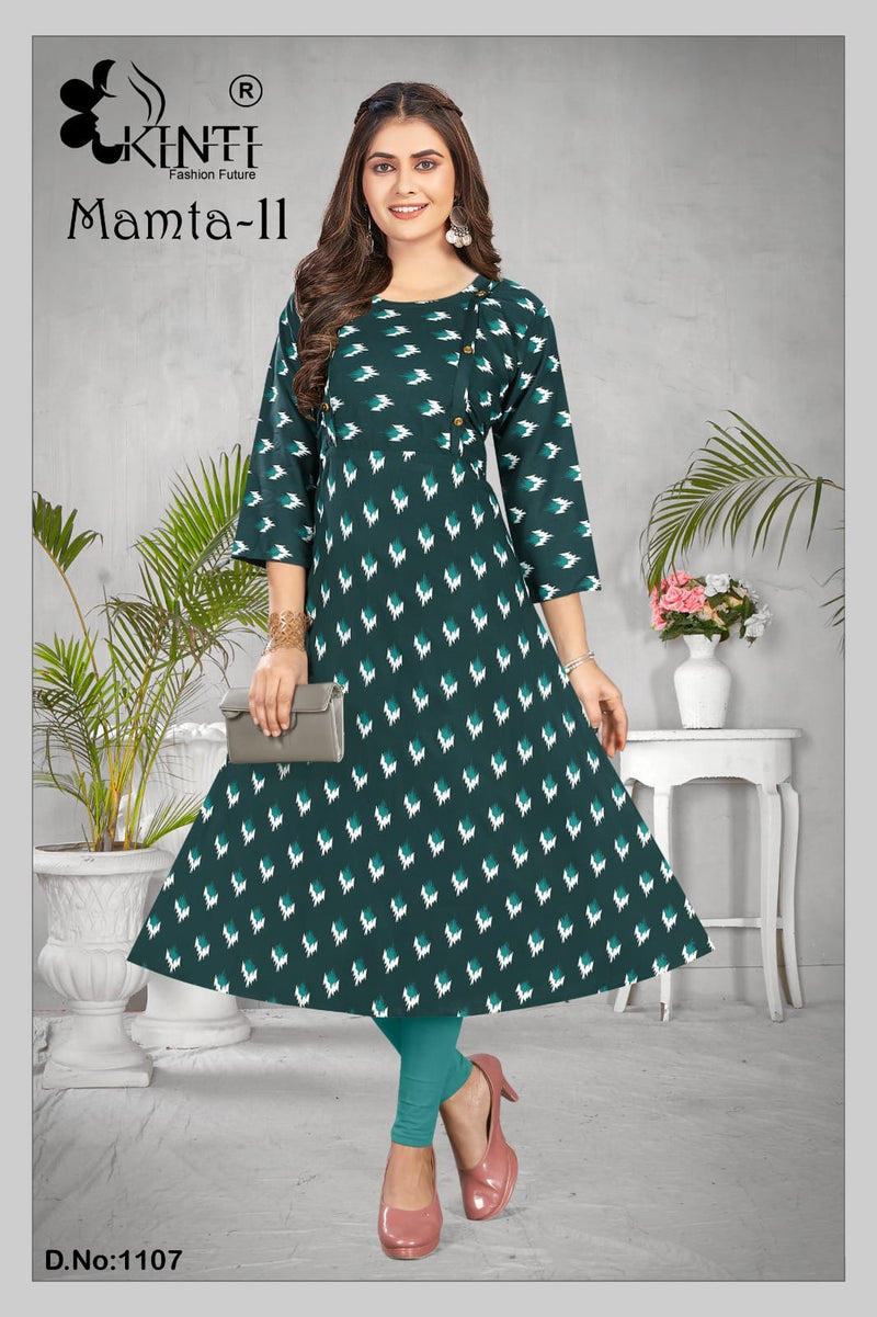 Kinti Mamta Vol 11 Rayon Print Daily Wear Kurti