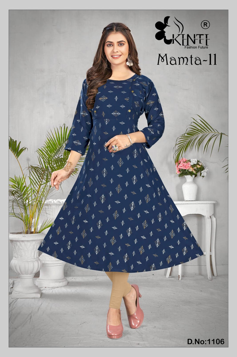 Kinti Mamta Vol 11 Rayon Print Daily Wear Kurti