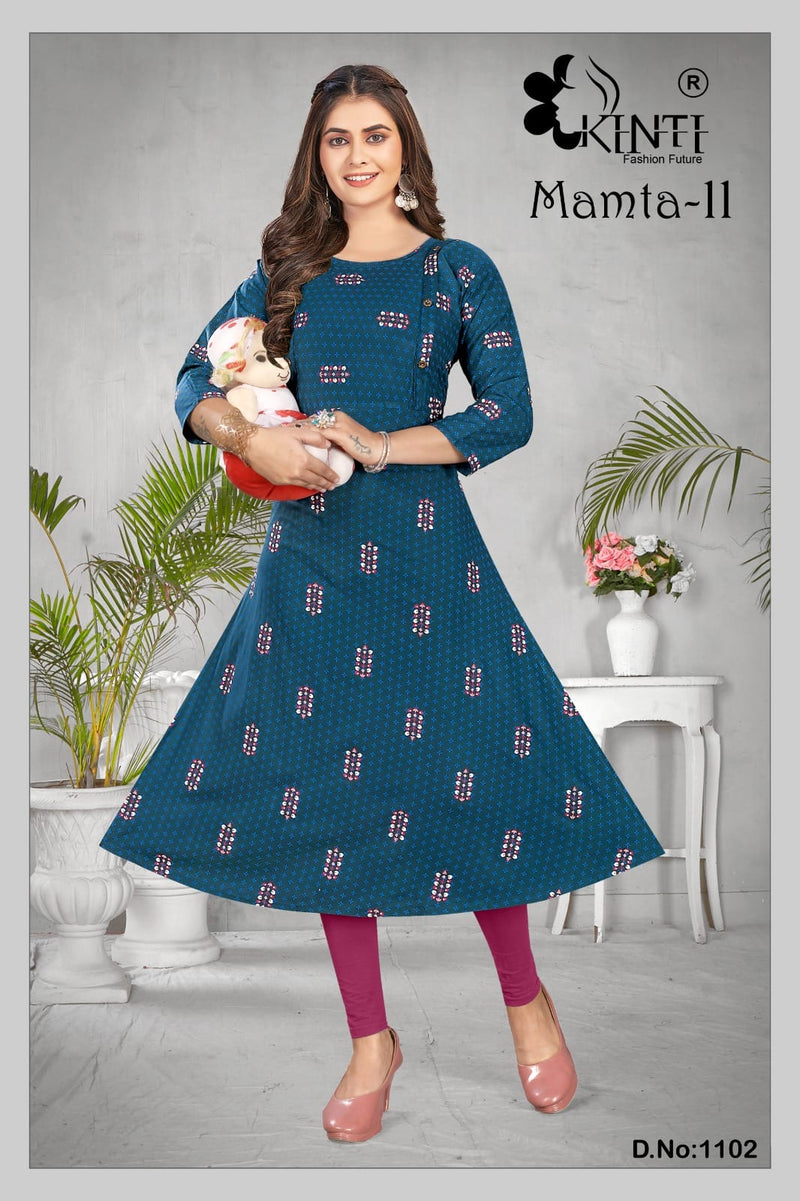 Kinti Mamta Vol 11 Rayon Print Daily Wear Kurti