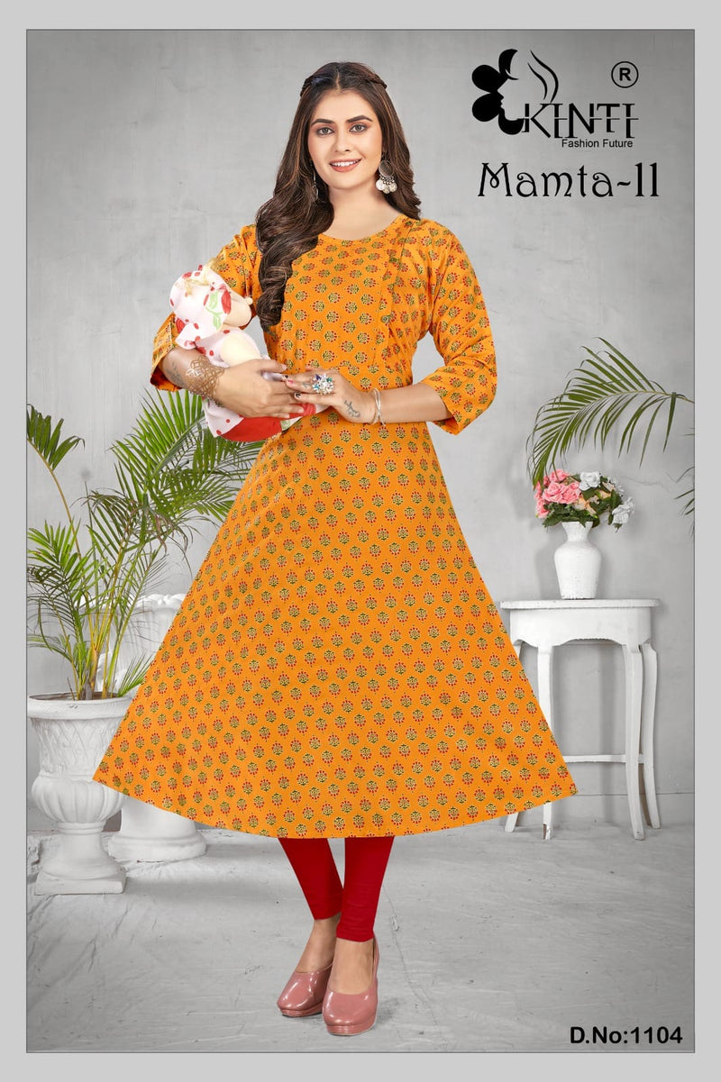 Kinti Mamta Vol 11 Rayon Print Daily Wear Kurti