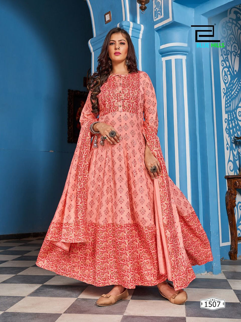 Blue Hills Manika Mage Hithe Vol 1 Rayon With Beautiful Work Stylish Designer Casual Look Fancy Kurti