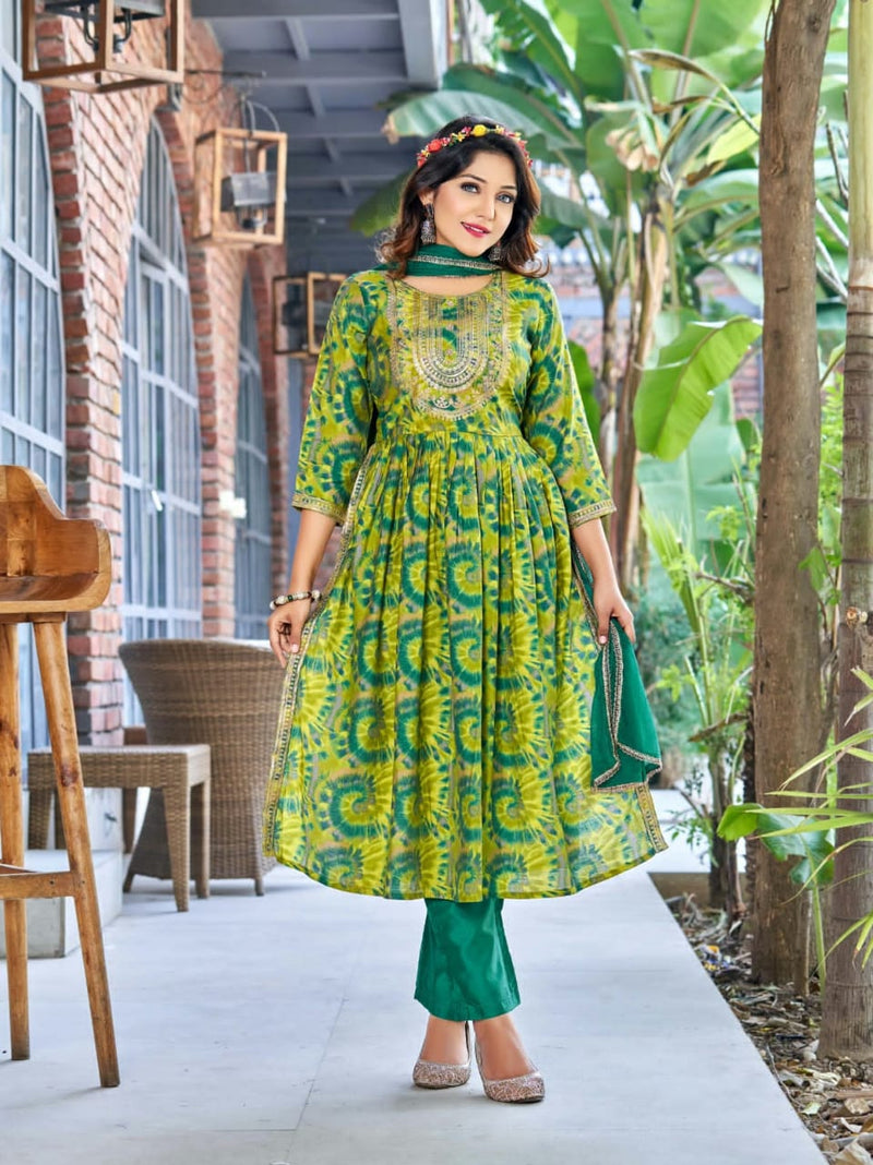 Ossm Mannat Modal With Heavy Beautiful Work Stylish Designer Festive Wear Fancy Kurti