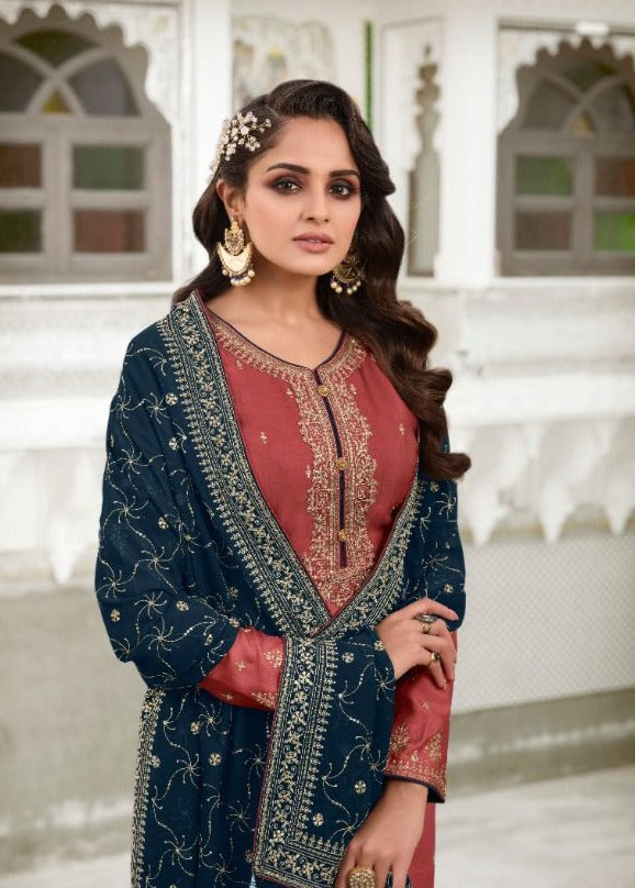 Zisa Mannat Silk With Sequence Work Designer Style Fancy Party Wear Heavy Suits With Elegant Look