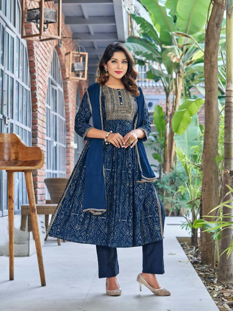 Ossm Mannat Modal With Heavy Beautiful Work Stylish Designer Festive Wear Fancy Kurti
