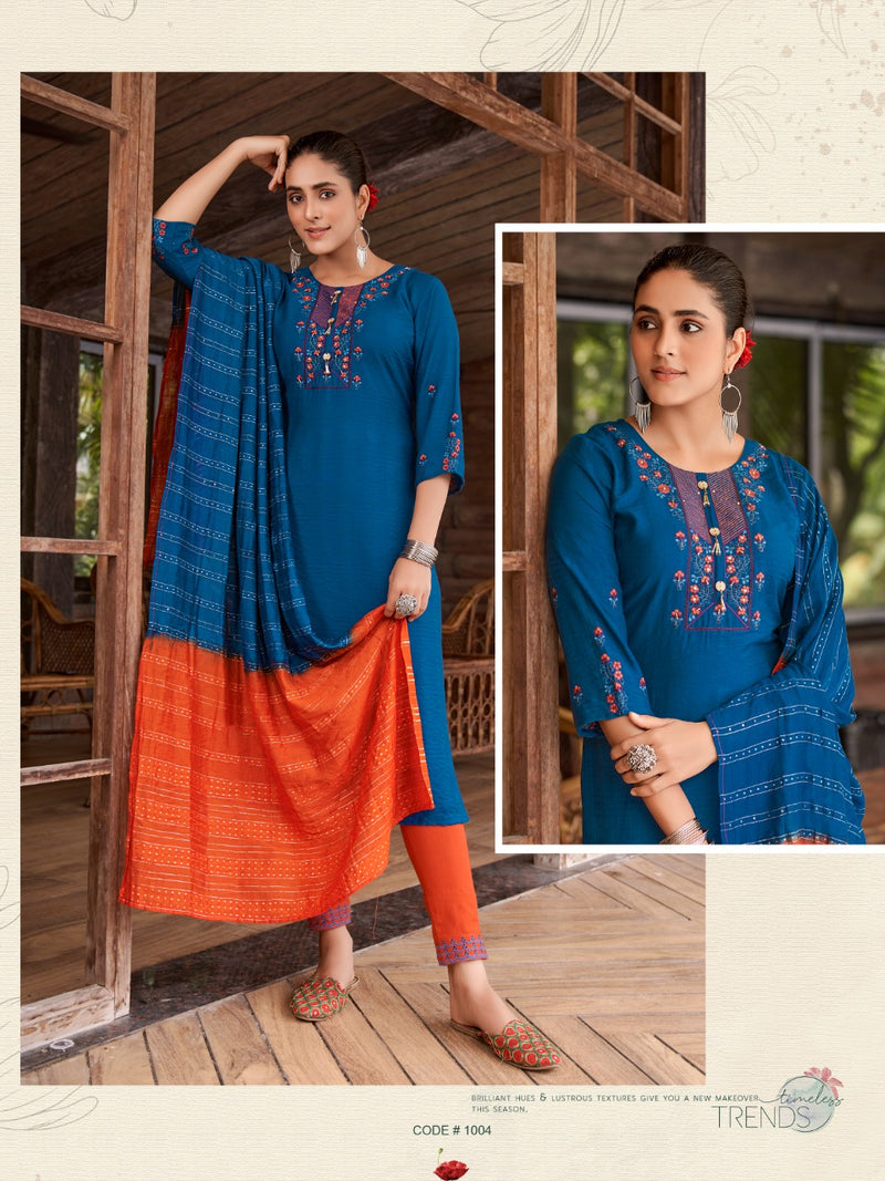 Colourpix Manohari Vol 1 Viscose With Heavy Embroidery Work Stylish Designer Casual Wear Kurti