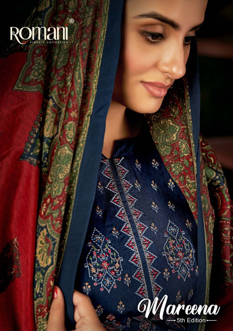 Romani Fashion Mareena Vol 5 Pure Cotton With Printed Work Stylish Designer Casual Look Salwar Kameez