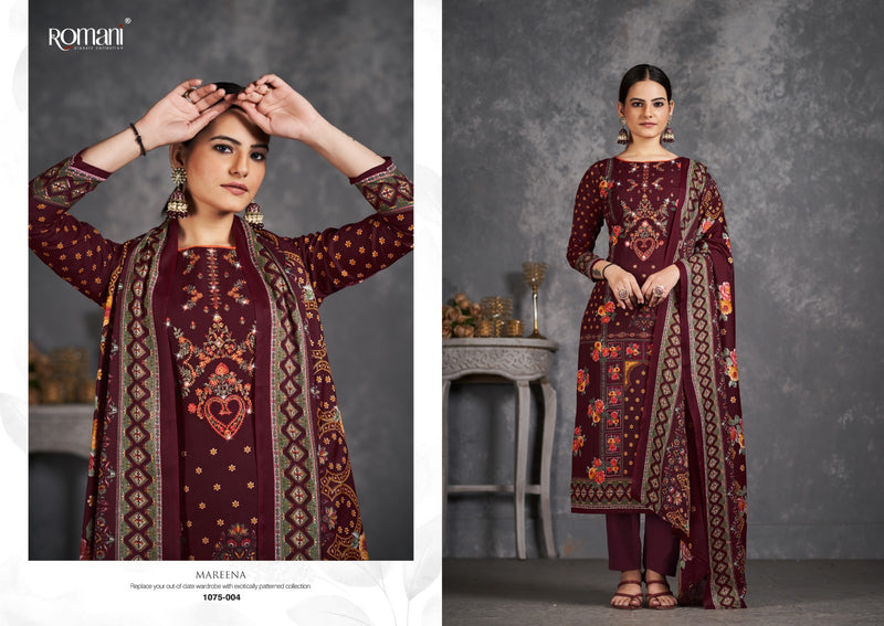 Romani Mareena Vol 11 Premium Soft Cotton Digital Print Embroidery Work Swarovski Work Printed Designer Salwar Suit