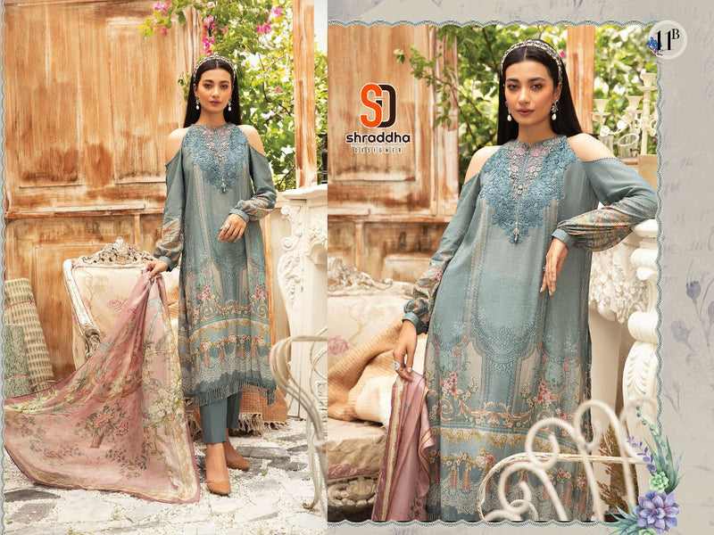 Sharaddha Designer Maria B Lawn Cotton Causal Wear  Salwar Kameez