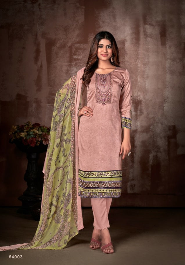 SKT Suits Maria Jam Cotton Party Wear Salwar Suits With Beautiful Digital Print & Embroidery Work