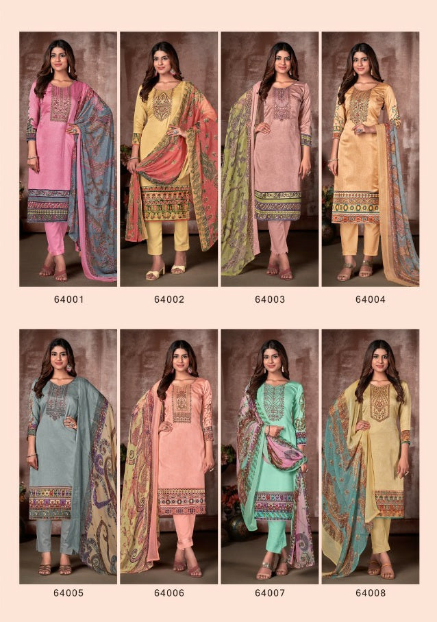 SKT Suits Maria Jam Cotton Party Wear Salwar Suits With Beautiful Digital Print & Embroidery Work