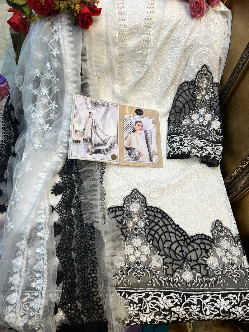 Mehboob Tex Maria B Vol 3 Georgette With Chickenkari Embroidery Pakistani Style Festive Wear Salwar Suits