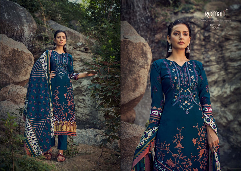Romani Maria B Pashmina Prints With Fancy Embroidery Work Stylish Designer Beautiful Salwar Kameez