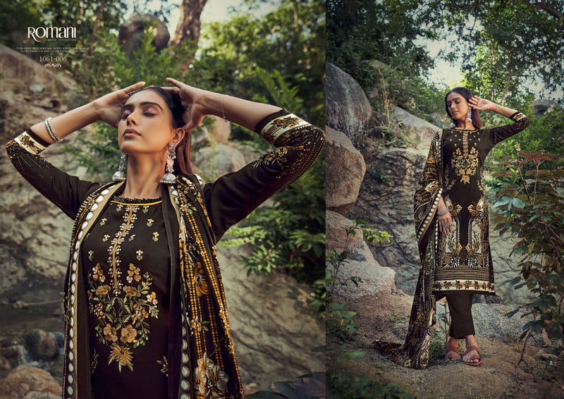 Romani Maria B Pashmina Prints With Fancy Embroidery Work Stylish Designer Beautiful Salwar Kameez