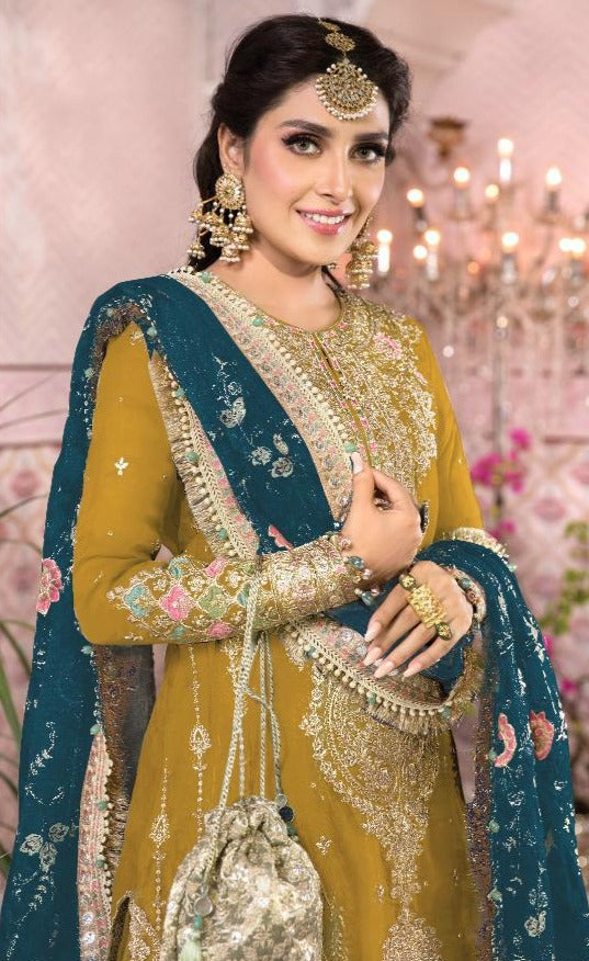 Fepic Maria B Embroidery  Vol 3 Organza Pakistani Style Wedding Wear Salwar Suits With Heavy Embroidery