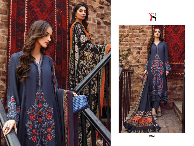 Deepsy Suit Maria B Pure Cotton With Heavy Embroidery Work Stylish Designer Fancy Salwar Kameez