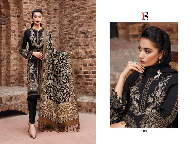 Deepsy Suit Maria B Pure Cotton With Heavy Embroidery Work Stylish Designer Fancy Salwar Kameez