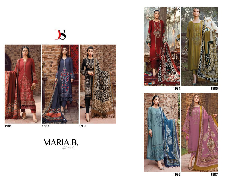 Deepsy Suit Maria B Pure Cotton With Heavy Embroidery Work Stylish Designer Fancy Salwar Kameez