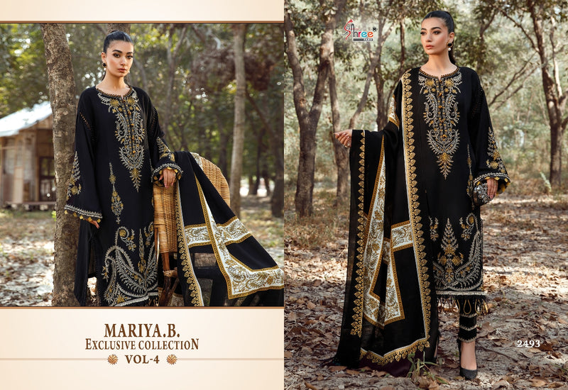 Shree Fabs Maria B Exclusive Pure Cotton With Embroidery Work Stylish Designer Pakistani Salwar Kameez