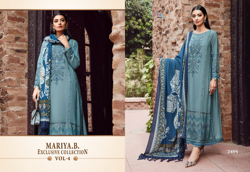 Shree Fabs Maria B Exclusive Pure Cotton With Embroidery Work Stylish Designer Pakistani Salwar Kameez